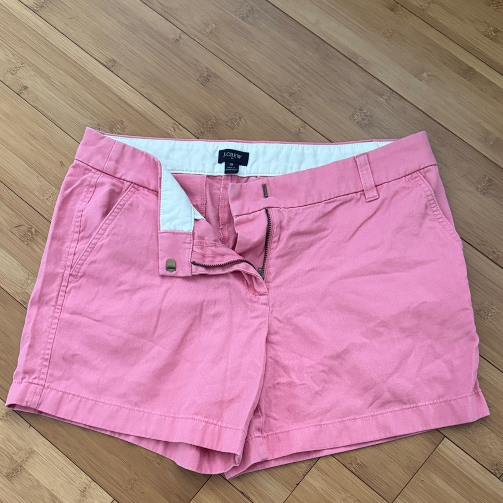 J. Crew Coral-Pink Chino Bermuda Shorts